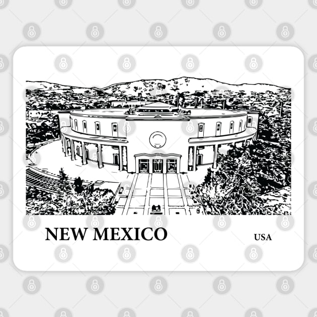 New Mexico State USA Magnet by Lakeric